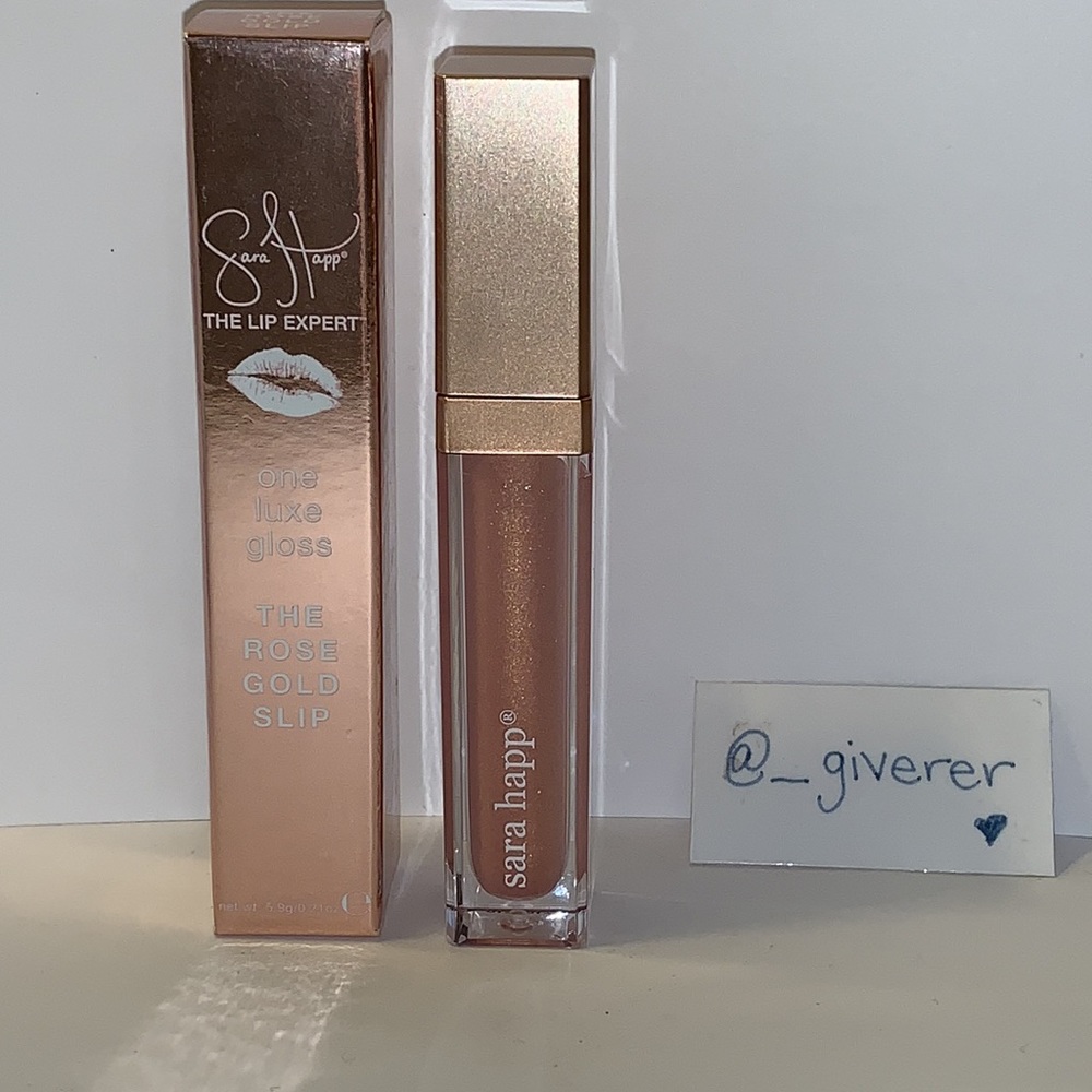 The Rose Gold Slip Sara Happ One Luxe Gloss
